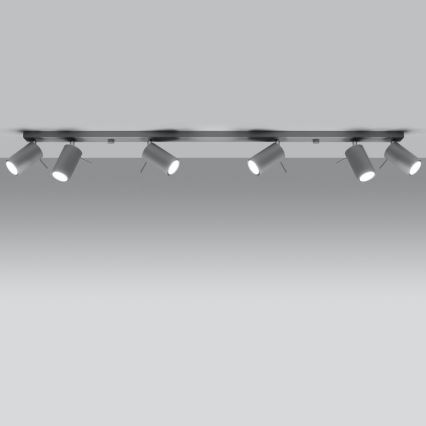 Oświetlenie punktowe sufitowe RING 6xGU10/10W/230V