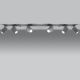 Oświetlenie punktowe MERIDA 6xGU10/40W/230V szare