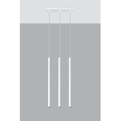 Żyrandol na lince PASTELO 3xG9/8W/230V biały