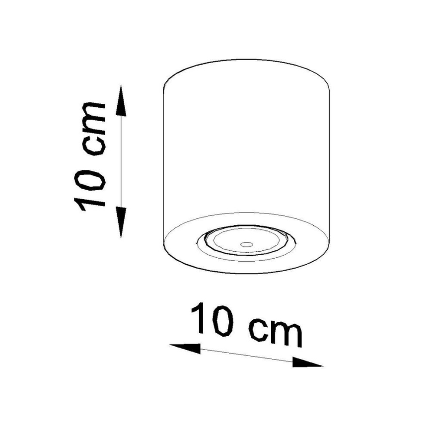 Oświetlenie punktowe ORBIS 1xGU10/10W/230V beton