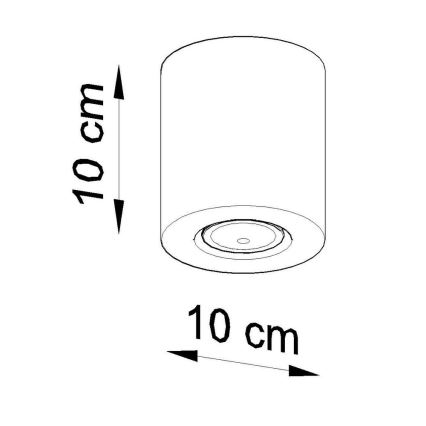 Oświetlenie punktowe ORBIS 1xGU10/10W/230V buk