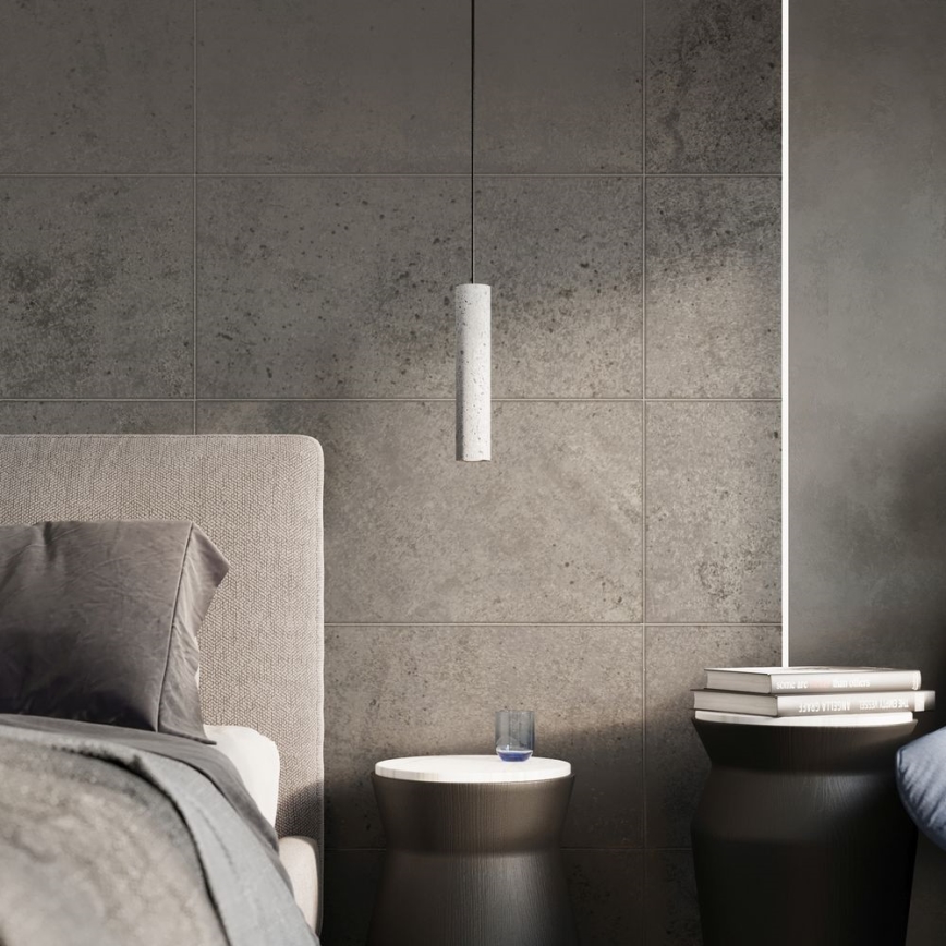 Lampa wisząca na linkę LUVO 1xGU10/40W/230V beton/czarny