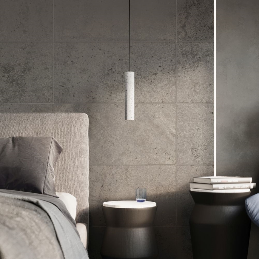 Lampa wisząca na linkach LUVO 2xGU10/40W/230V beton/czarny