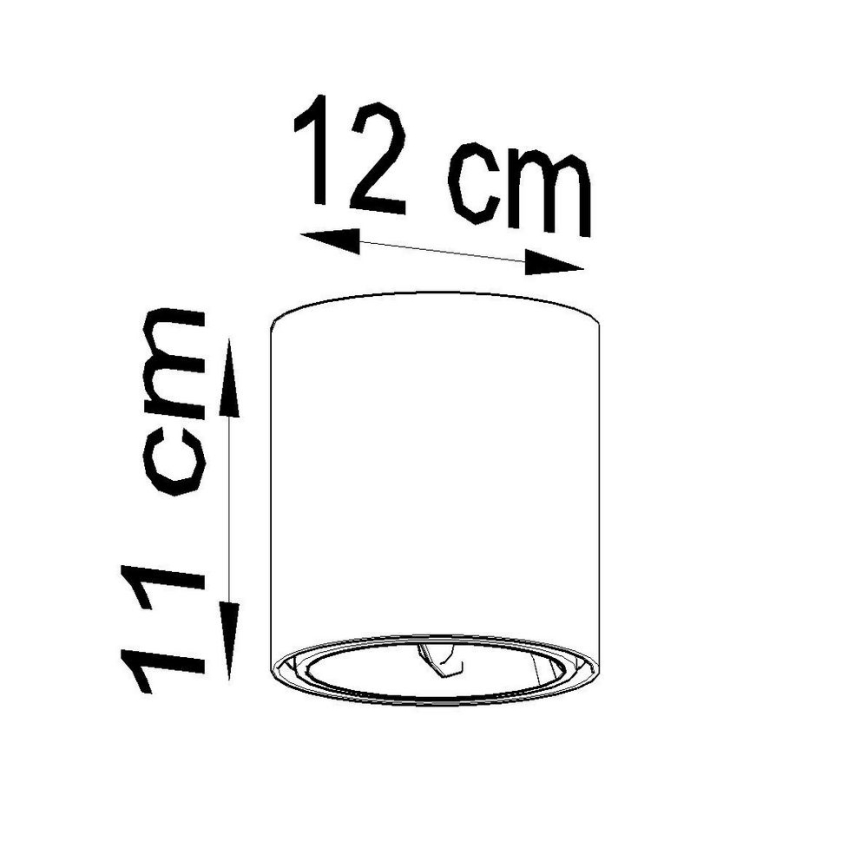 Oświetlenie punktowe TIUBE1xGU10-AR111/10W/230V