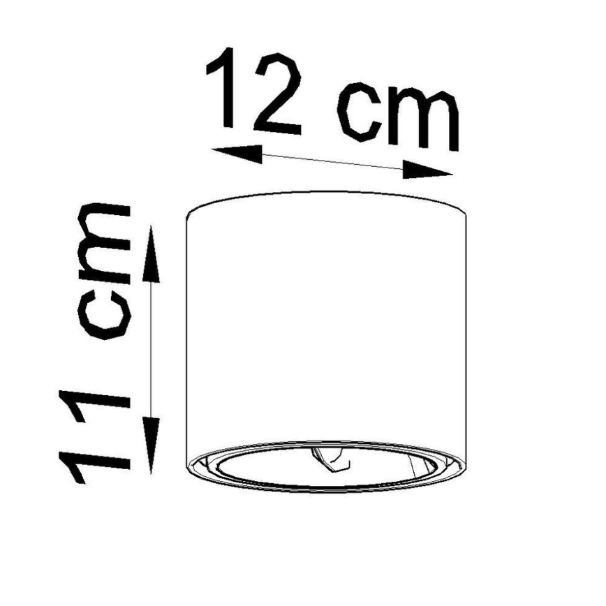 Oświetlenie punktowe TIUBE 1xGU10-AR111/10W/230V
