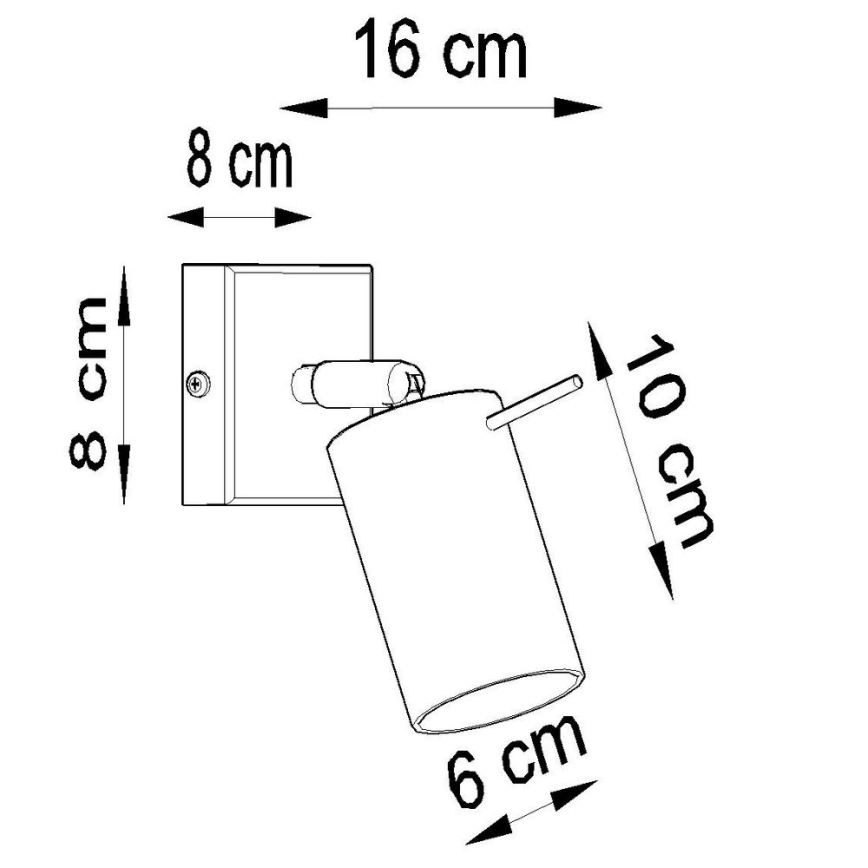 Kinkiet punktowy RING 1xGU10/10W/230V