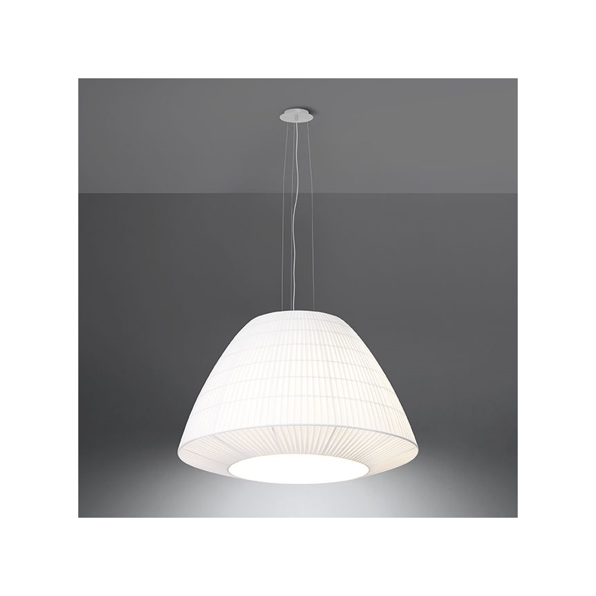 Żyrandol na lince BELLA 3xE27/60W/230V śr. 60 cm biały
