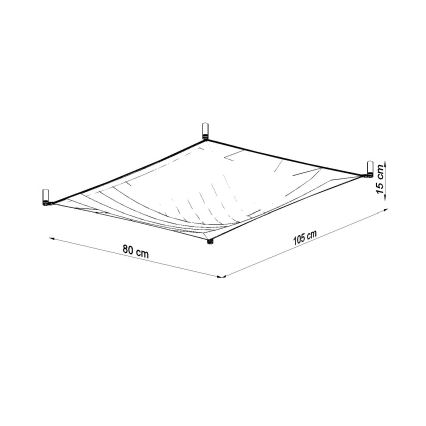 Oprawa sufitowa LED LUNA 2xG13/8,5W/230V 80x105 cm biała