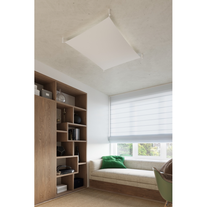 Lampa sufitowa LED LUNA 4xG13/8,5W/230V 105x105 cm biała