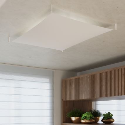 Lampa sufitowa LED LUNA 4xG13/8,5W/230V 105x105 cm biała