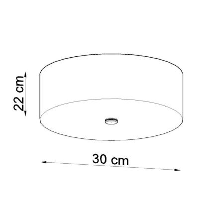 Lampa sufitowa SKALA 3xE27/60W/230V śr. 30 cm biała