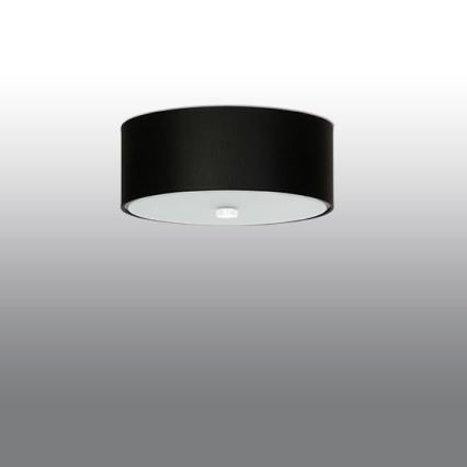 Lampa sufitowa SKALA 3xE27/60W/230V śr. 30 cm czarna