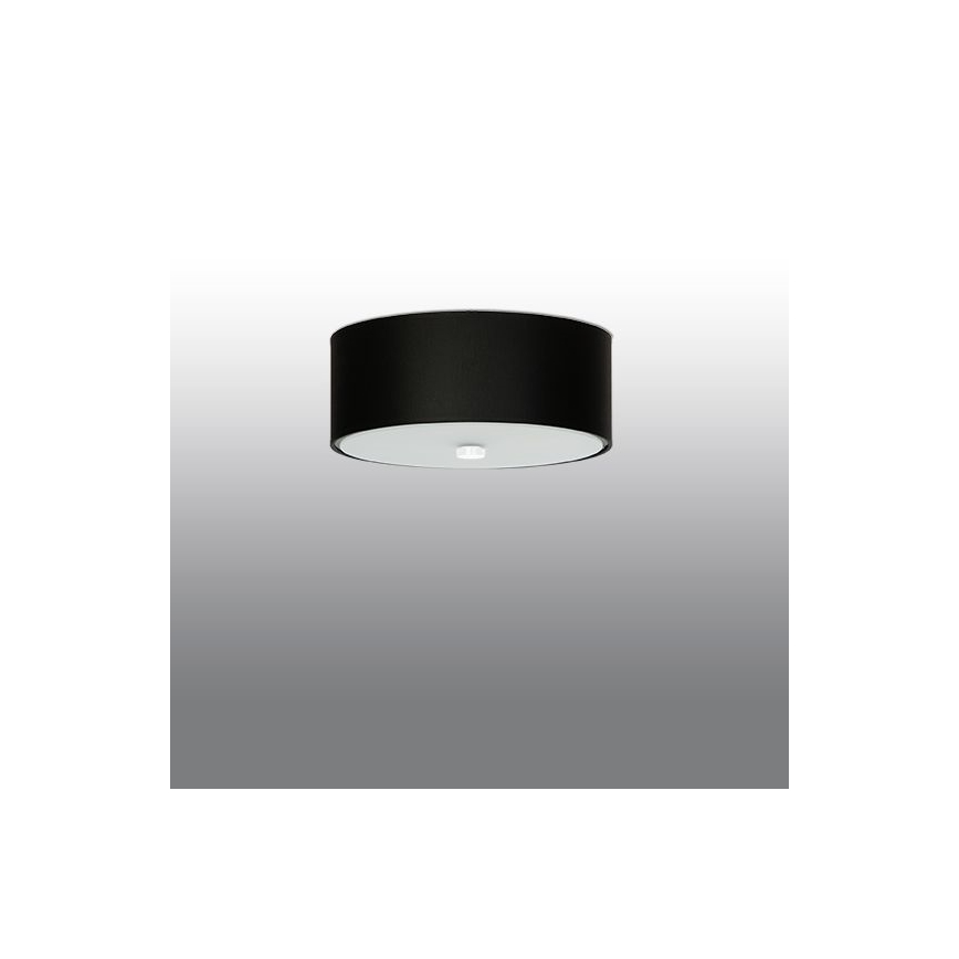 Lampa sufitowa SKALA 3xE27/60W/230V śr. 30 cm czarna