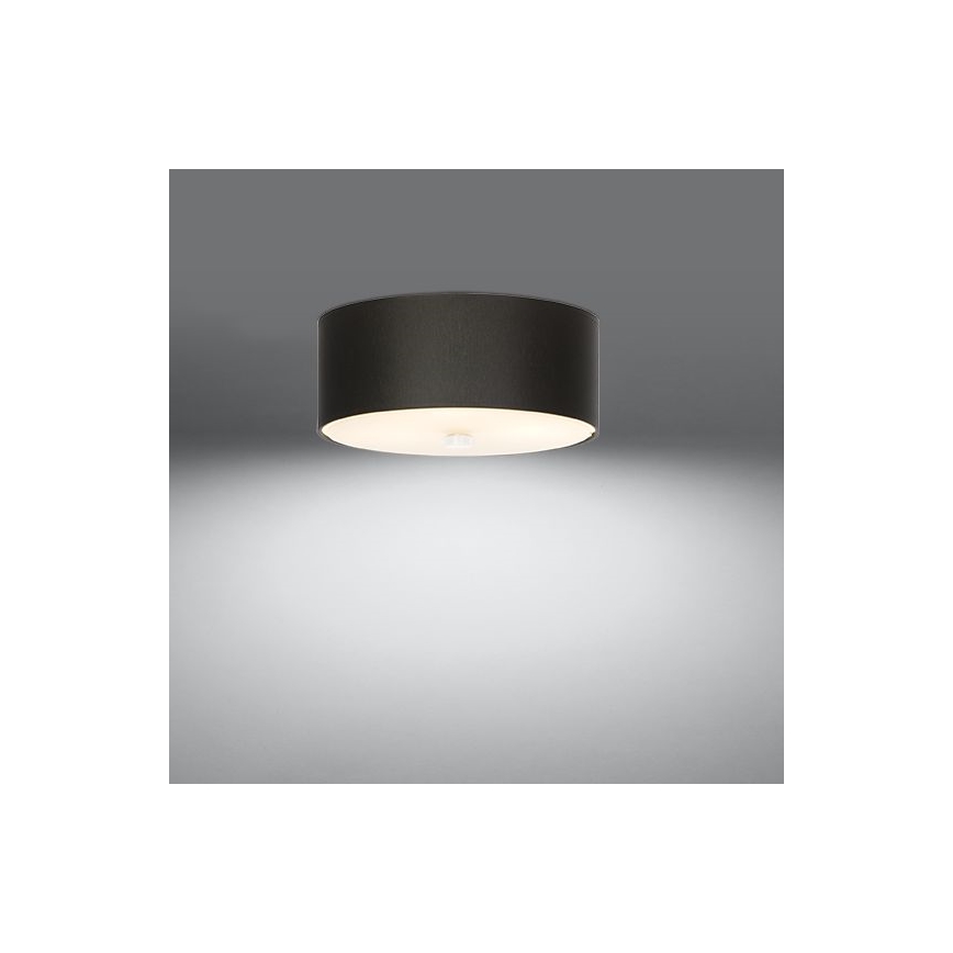 Lampa sufitowa SKALA 3xE27/60W/230V śr. 30 cm czarna