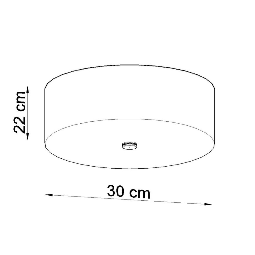 Lampa sufitowa SKALA 3xE27/60W/230V śr. 30 cm czarna