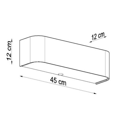 Kinkiet LOKKO 2xE14/60W/230V biały