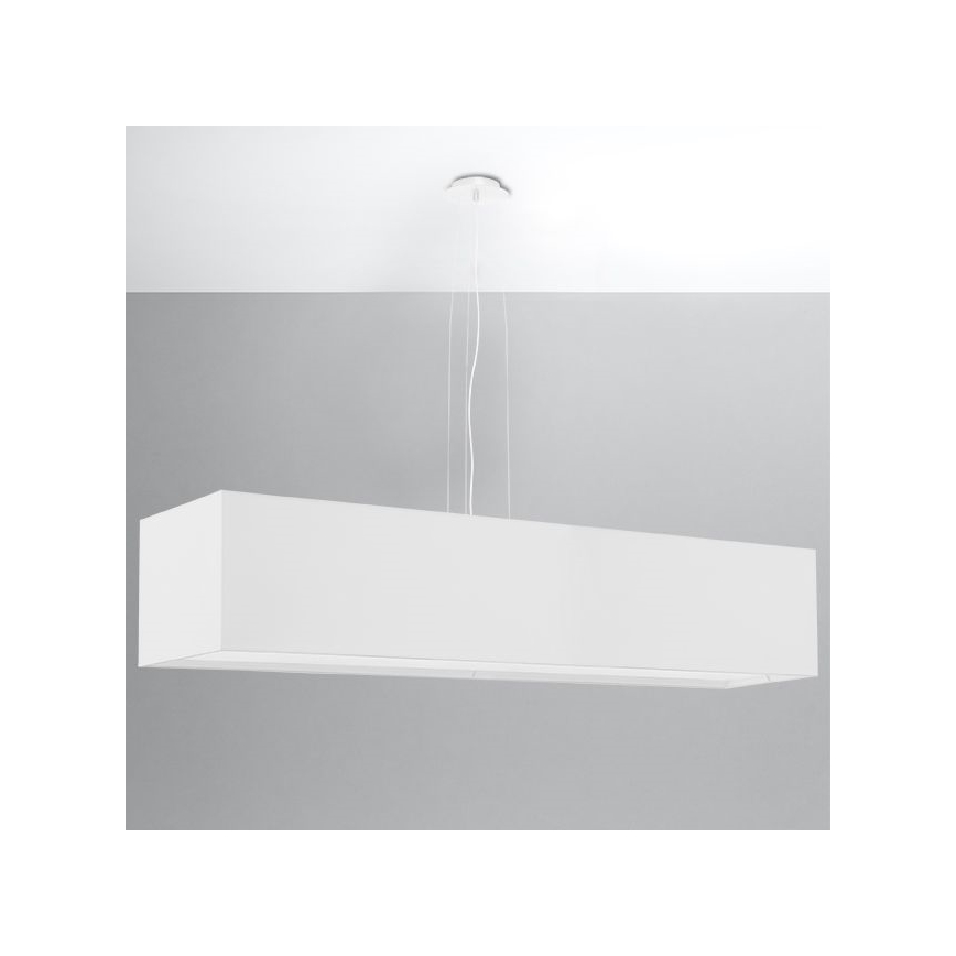 Zyrandol na lince SANTA 5xE27/60W/230V 120 cm biały