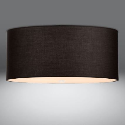 Plafon OTTO 6xE27/60W/230V śr. 70 cm czarny