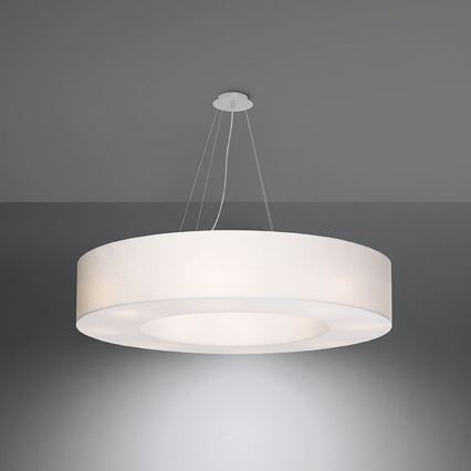 Żyrandol na lince SATURNO 8xE27/60W/230V śr. 90 cm biały