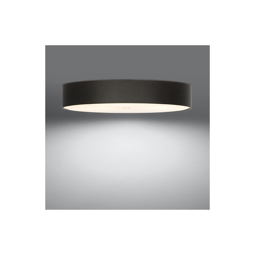 Plafon SKALA 6xE27/60W/230V śr. 80 cm czarny
