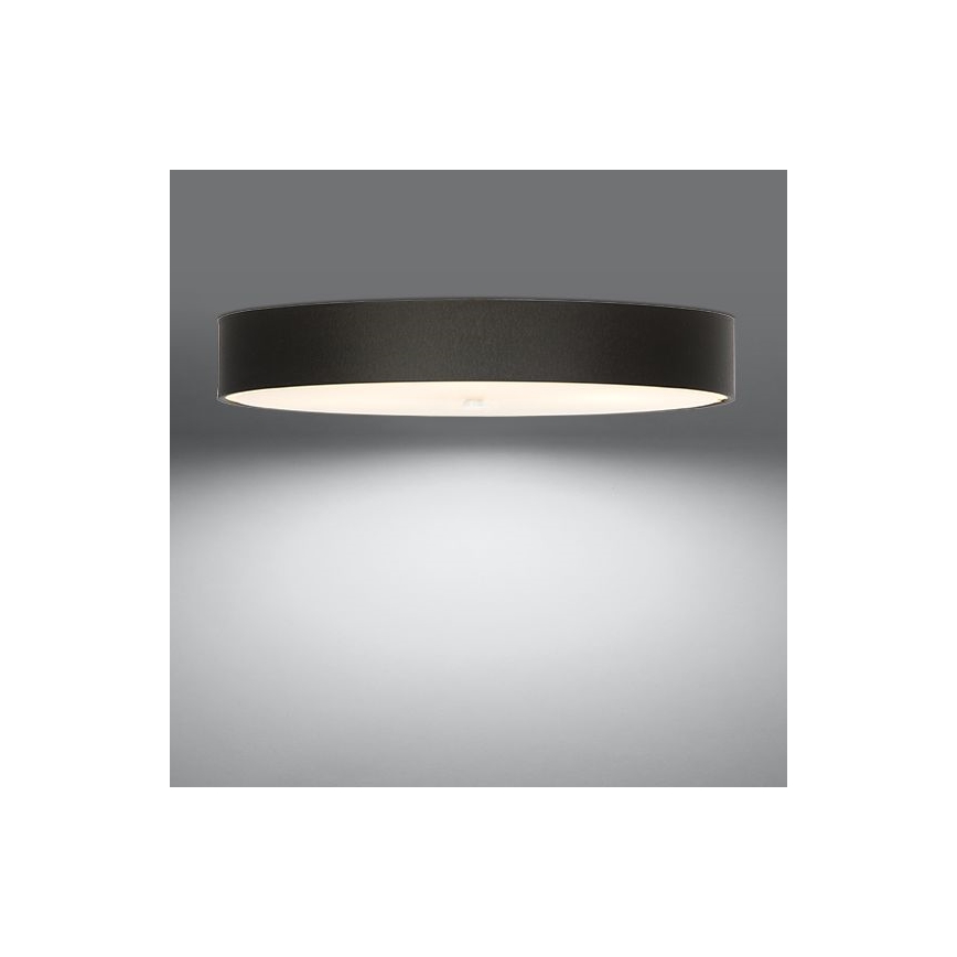 Plafon SKALA 6xE27/60W/230V śr. 90 cm czarny