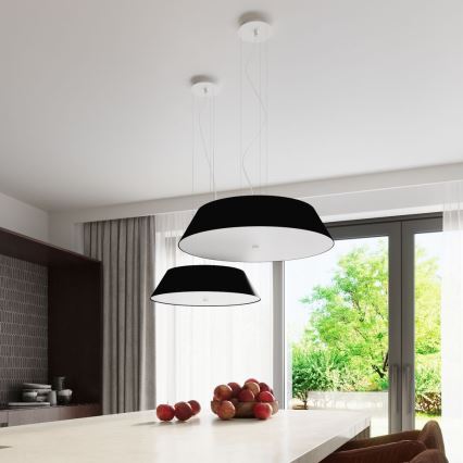 Żyrandol na lince VEGA 5xE27/60W/230V śr. 70 cm czarny