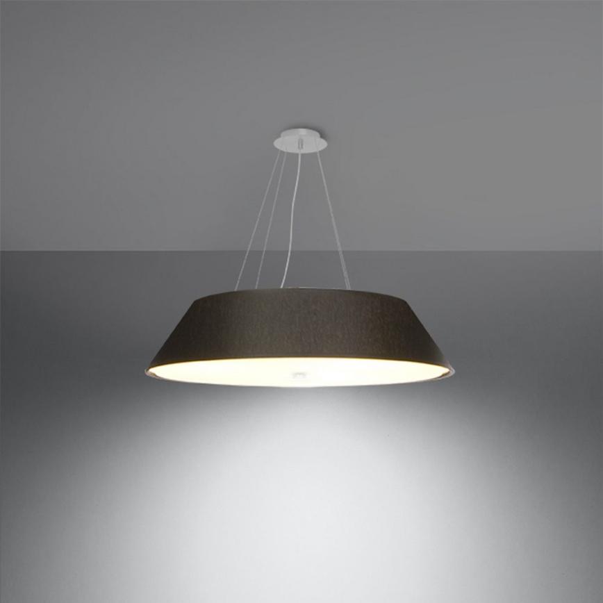 Żyrandol na lince VEGA 5xE27/60W/230V śr. 70 cm czarny