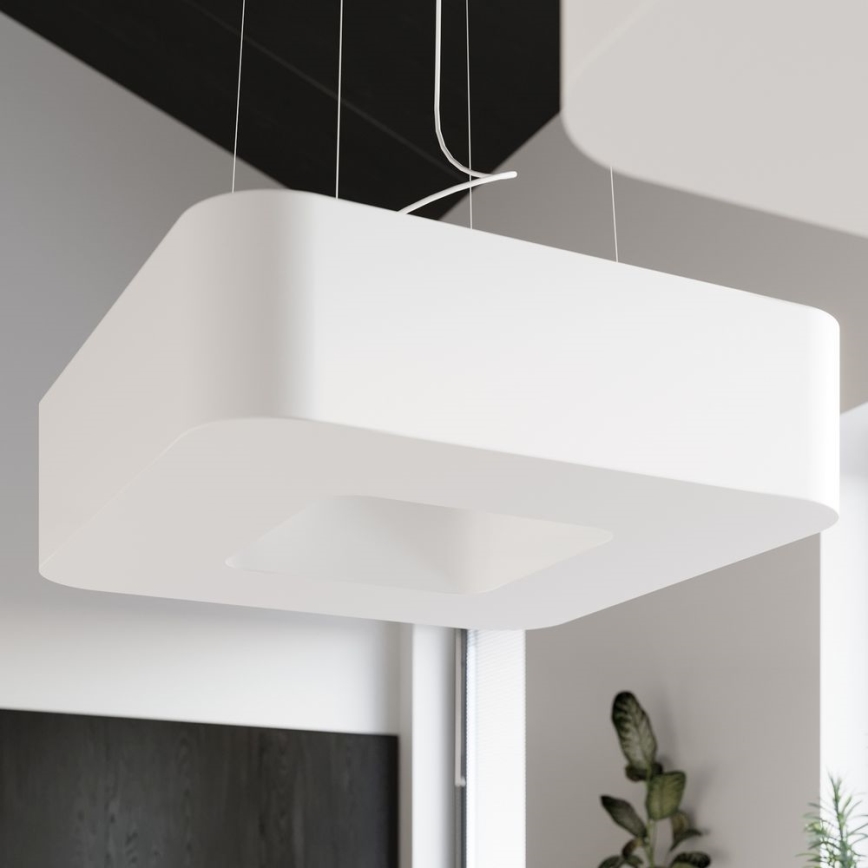 Żyrandol na lince LOKKO 8xE27/60W/230V 80 cm biały