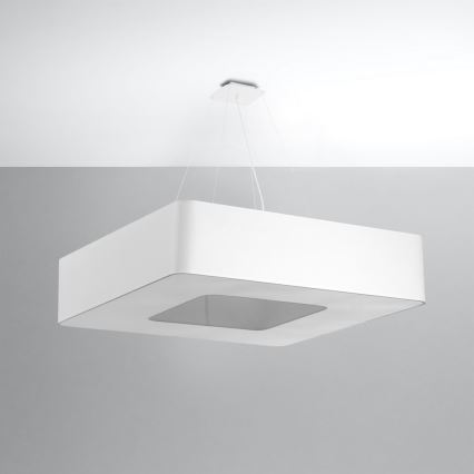 Żyrandol na lince LOKKO 8xE27/60W/230V 80 cm biały