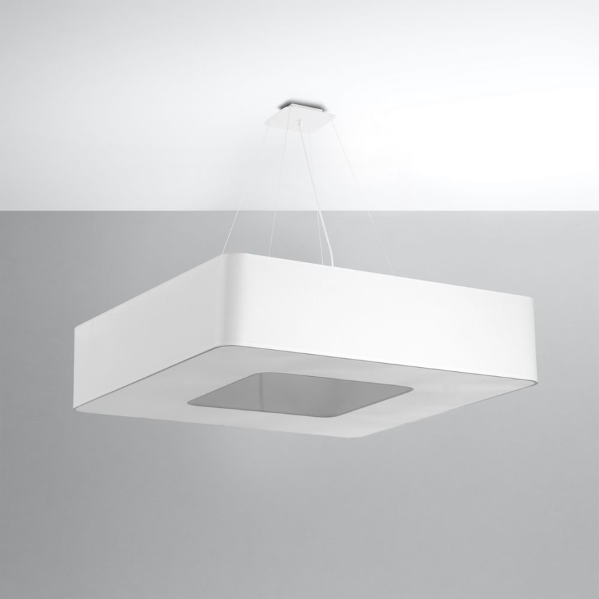 Żyrandol na lince LOKKO 8xE27/60W/230V 80 cm biały