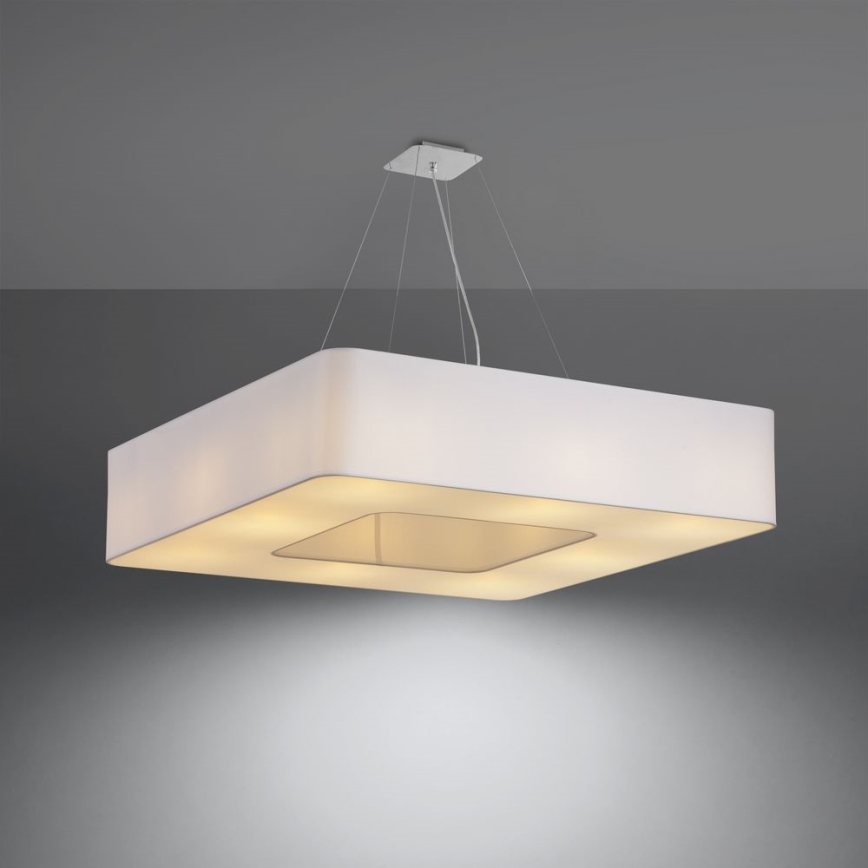 Żyrandol na lince LOKKO 8xE27/60W/230V 80 cm biały