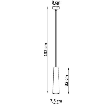 Żyrandol na lince ELECTRA 1xGU10/40W/230V