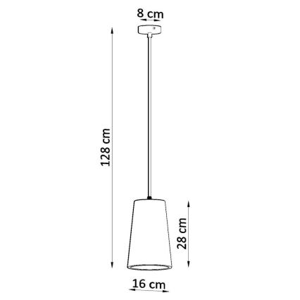 Żyrandol na lince GULCAN 1xE27/15W/230V