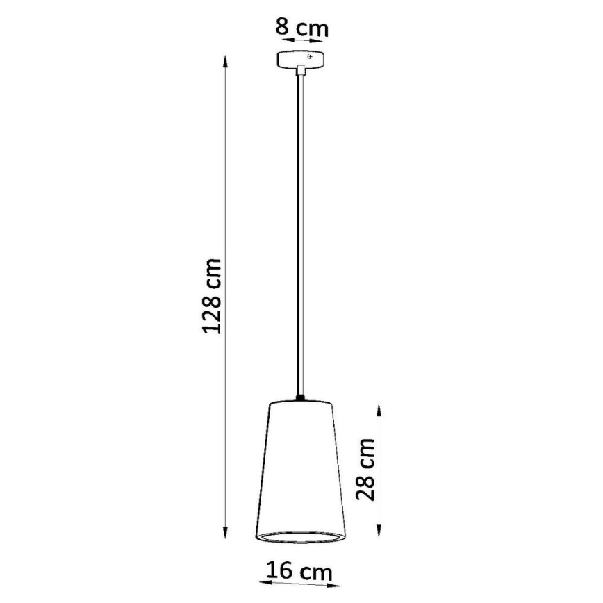 Żyrandol na lince GULCAN 1xE27/15W/230V