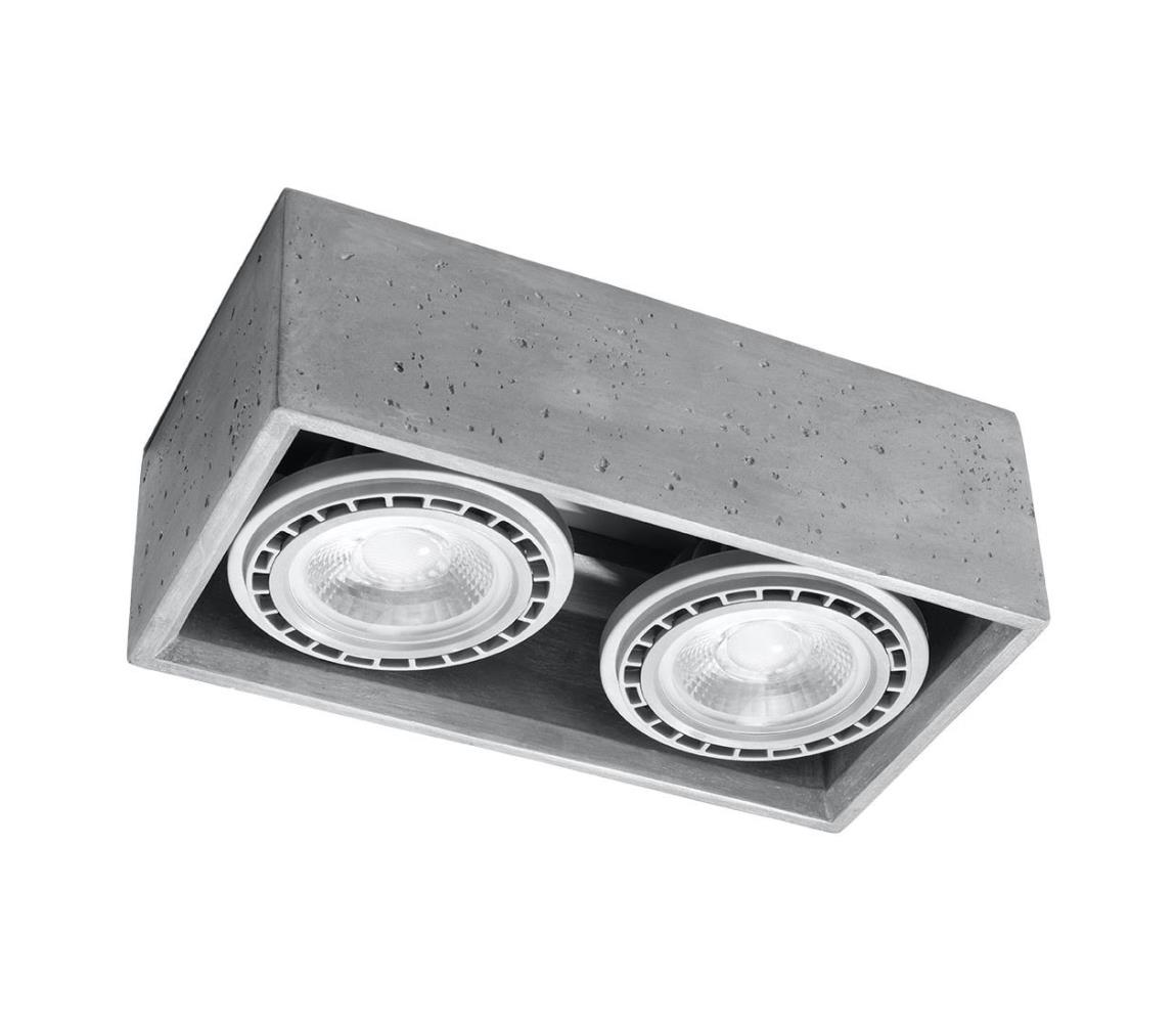 SL.0884 - Lampa sufitowa QUATRO 2xGU10/40W/230V beton