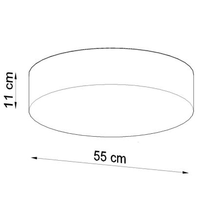 Lampa sufitowa ARENA 4xE27/60W/230V szara