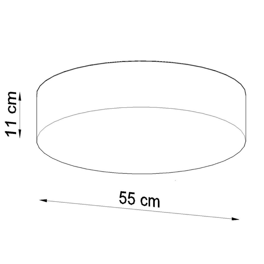 Lampa sufitowa ARENA 4xE27/60W/230V szara