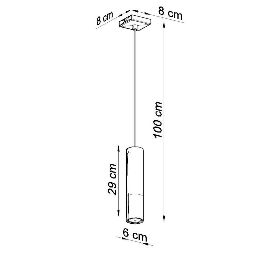 Żyrandol na lince LOOPEZ 1xGU10/10W/230V czarny/chrom błyszczący