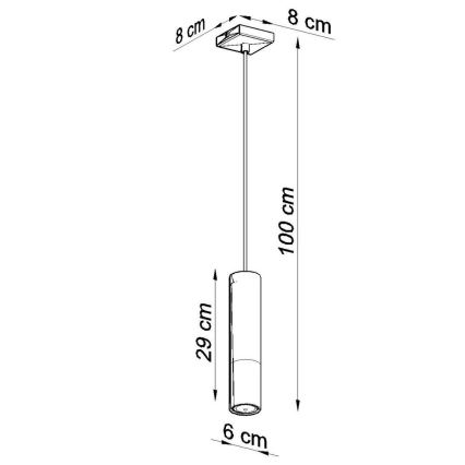 Żyrandol na lince LOOPEZ 1xGU10/40W/230V czarny/złoty