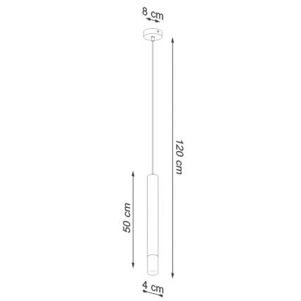 Żyrandol na lince VIZIER 1xG9/40W/230V czarny