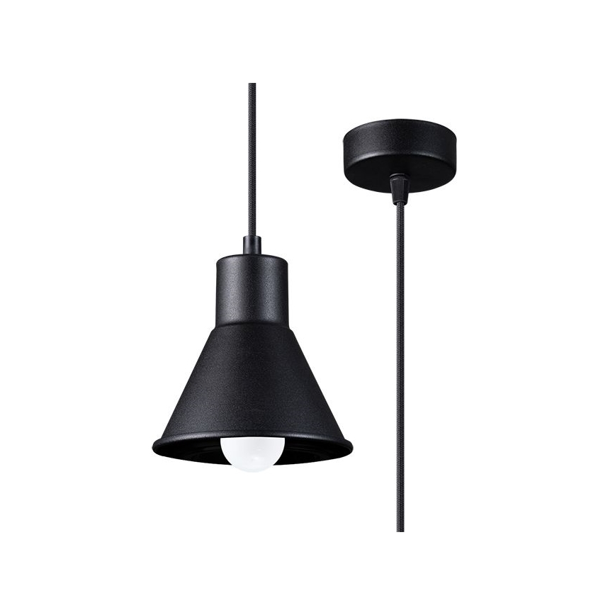 Żyrandol na lince TALEJA 1xE27/60W/230V czarny