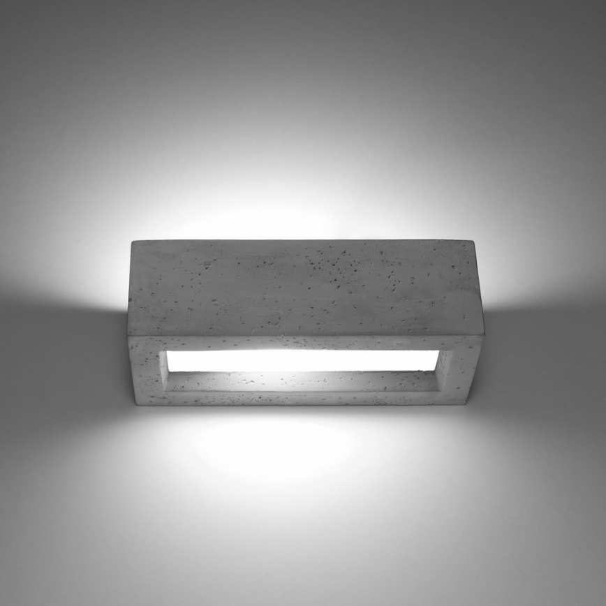 Kinkiet VEGA 1xE27/60W/230V 30 cm beton