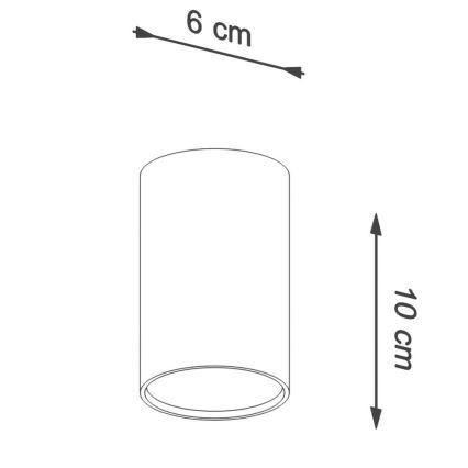 Oświetlenie punktowe LAGOS 1xGU10/10W/230V 10 cm biały