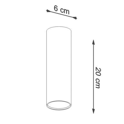 Oświetlenie punktowe LAGOS 1xGU10/10W/230V 20 cm biały