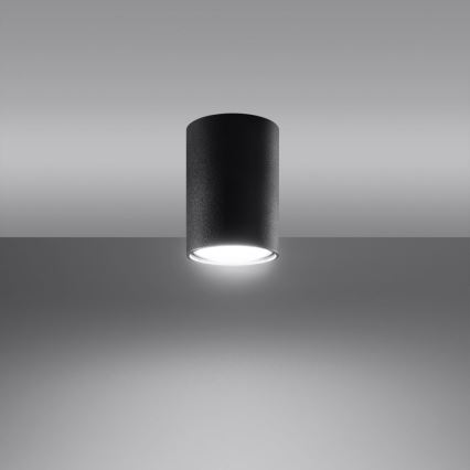 Oświetlenie punktowe LAGOS 1xGU10/10W/230V 10 cm czarny