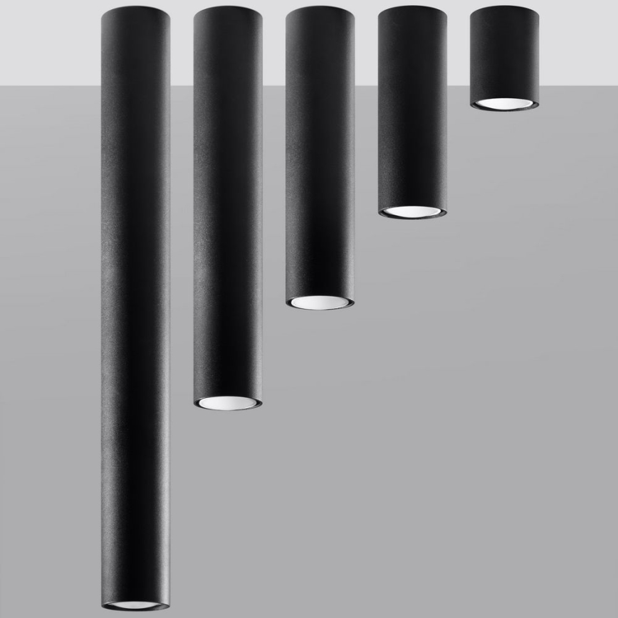 Oświetlenie punktowe LAGOS 1xGU10/10W/230V 20 cm czarny