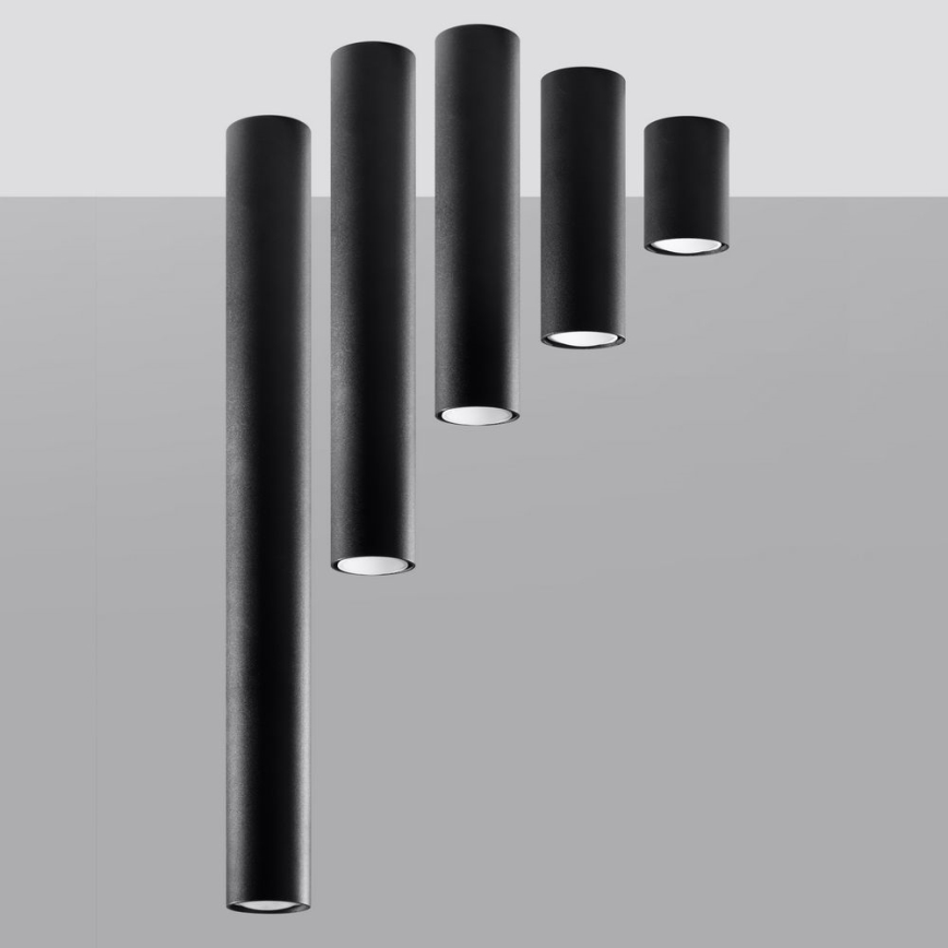 Oświetlenie punktowe LAGOS 1xGU10/10W/230V 20 cm czarny