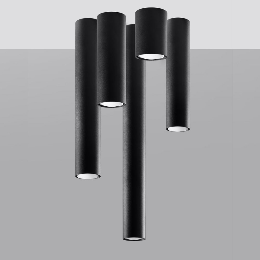 Oświetlenie punktowe LAGOS 1xGU10/10W/230V 20 cm czarny