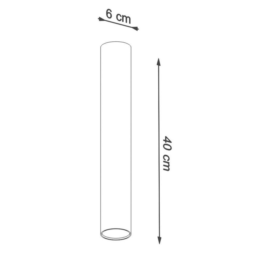 Oświetlenie punktowe LAGOS 1xGU10/10W/230V 40 cm czarny