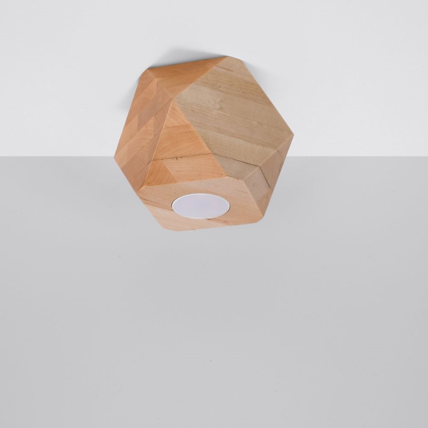 Lampa sufitowa WOODY 1xGU10/40W/230V dąb